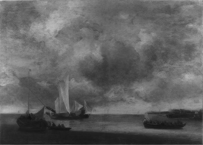 Jan van de Capelle - Ships in a Calm | MasterArt